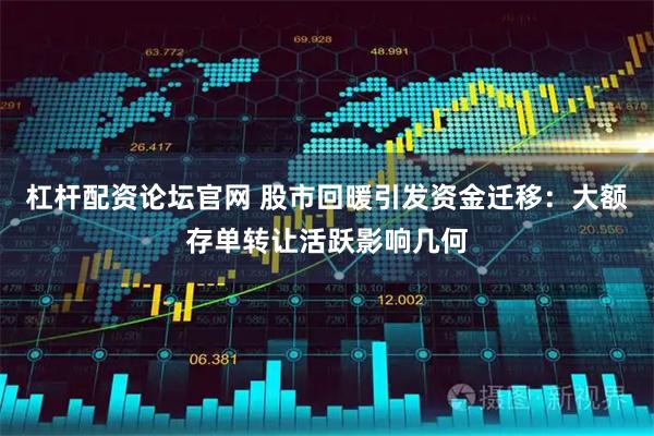 杠杆配资论坛官网 股市回暖引发资金迁移：大额存单转让活跃影响几何