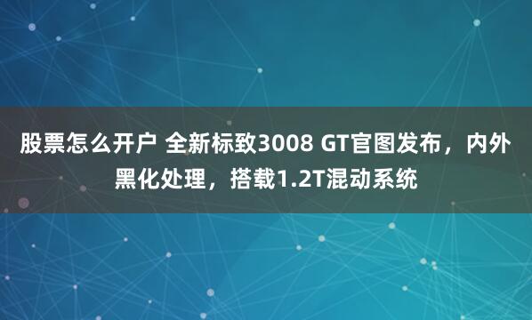 股票怎么开户 全新标致3008 GT官图发布，内外黑化处理，搭载1.2T混动系统